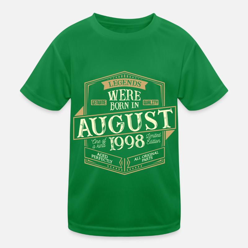 August 1998 Geburtstag Mann Kinder Funktions-T-Shirt