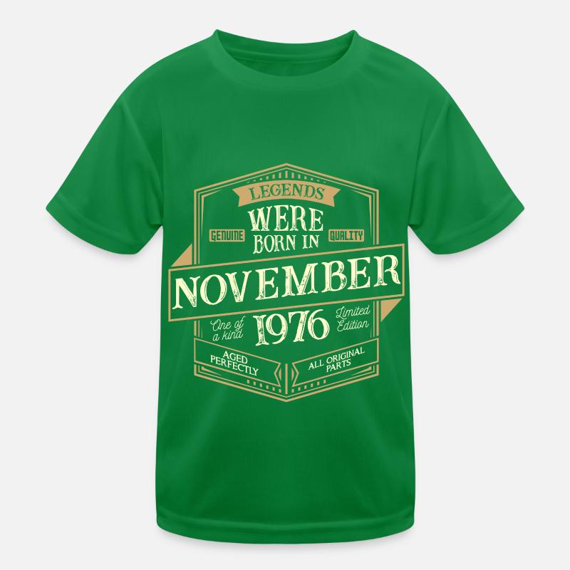 November 1976 Geburtstag Mann Kinder Funktions-T-Shirt
