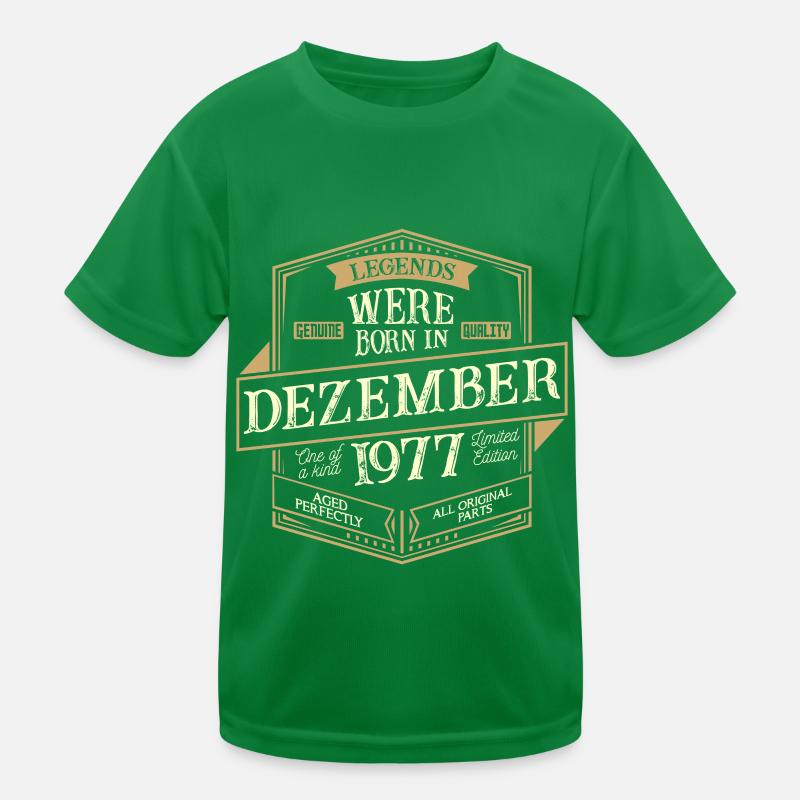 Décembre 1977 Birthday Man T-shirt sport Enfant