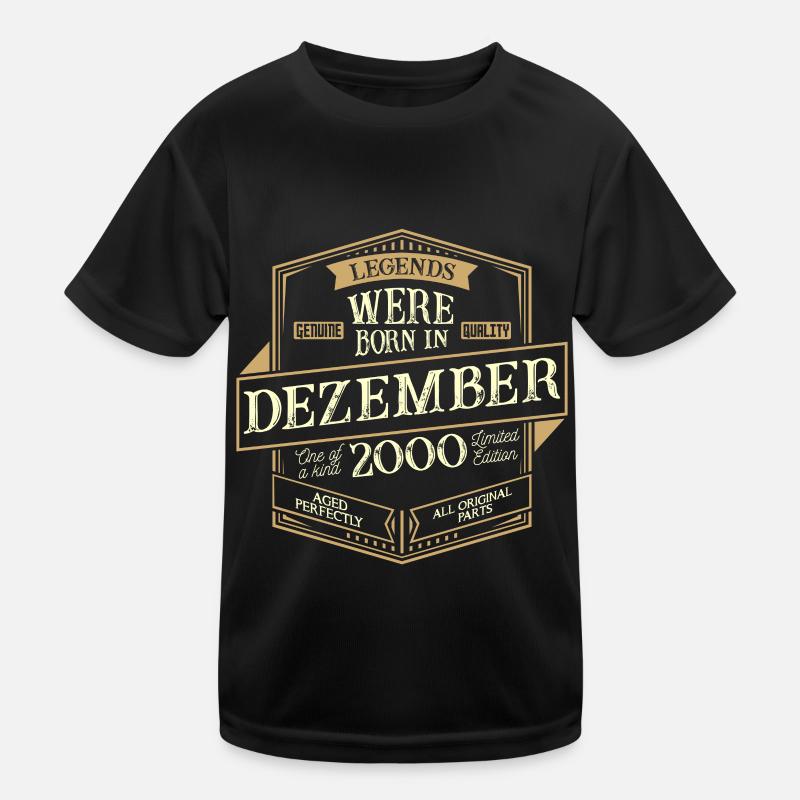 December 2000 Birthday Man Kids Functional T-Shirt