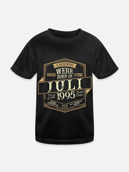 July 1995 Birthday Man - Kids Functional T-Shirt - black - Front
