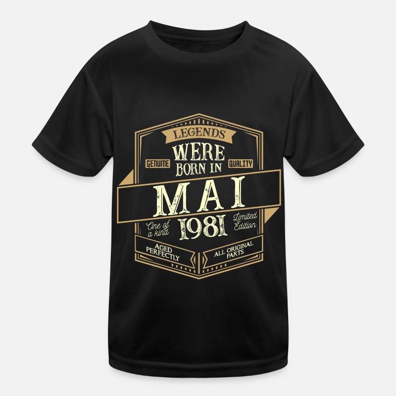 Mai 1981 Geburtstag Mann Kinder Funktions-T-Shirt