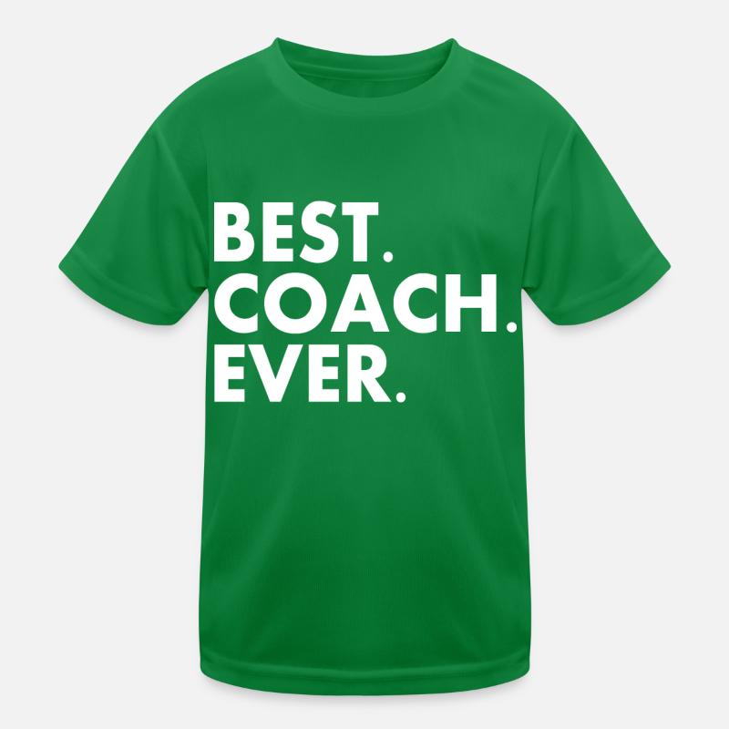 Best coach ever Kinder Funktions-T-Shirt