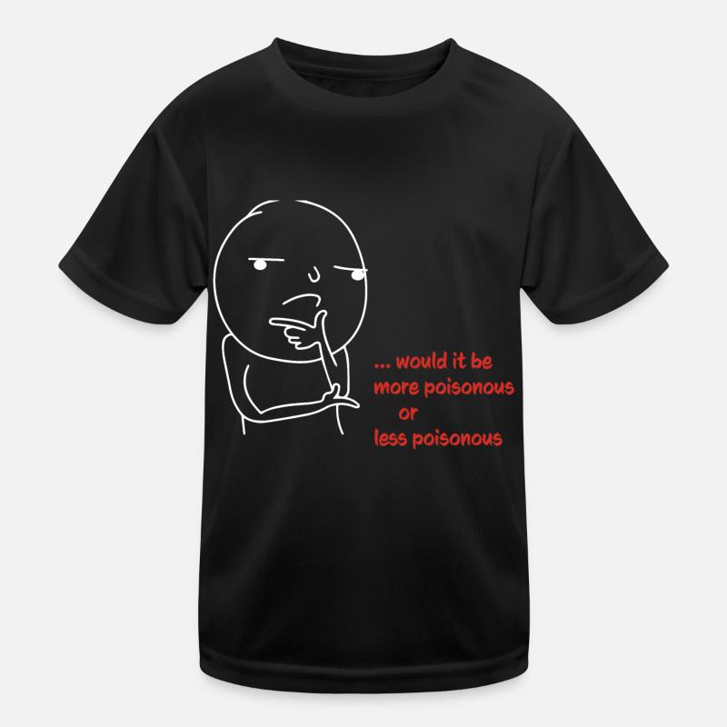 wäre es - Kinder Funktions-T-Shirt - Schwarz