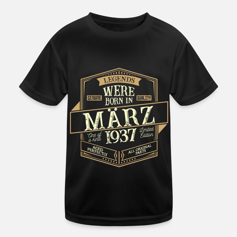 März 1937 Geburtstag Mann Kinder Funktions-T-Shirt
