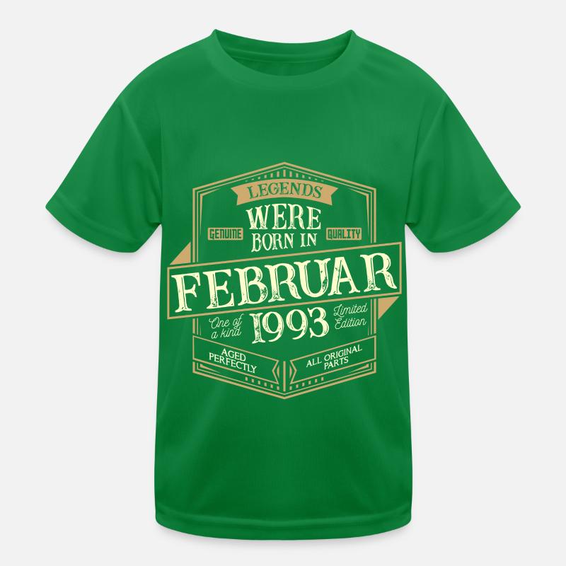 Februar 1993 Geburtstag Mann Kinder Funktions-T-Shirt
