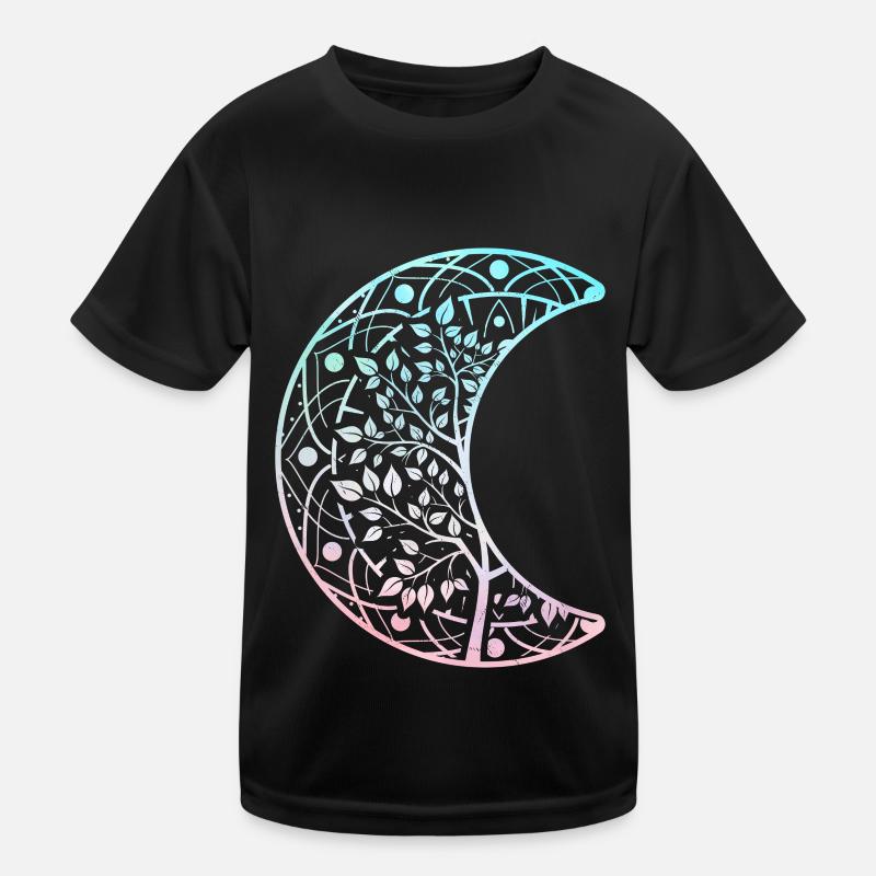 Mandala Lune Reiki Maître Yoga T-shirt sport Enfant