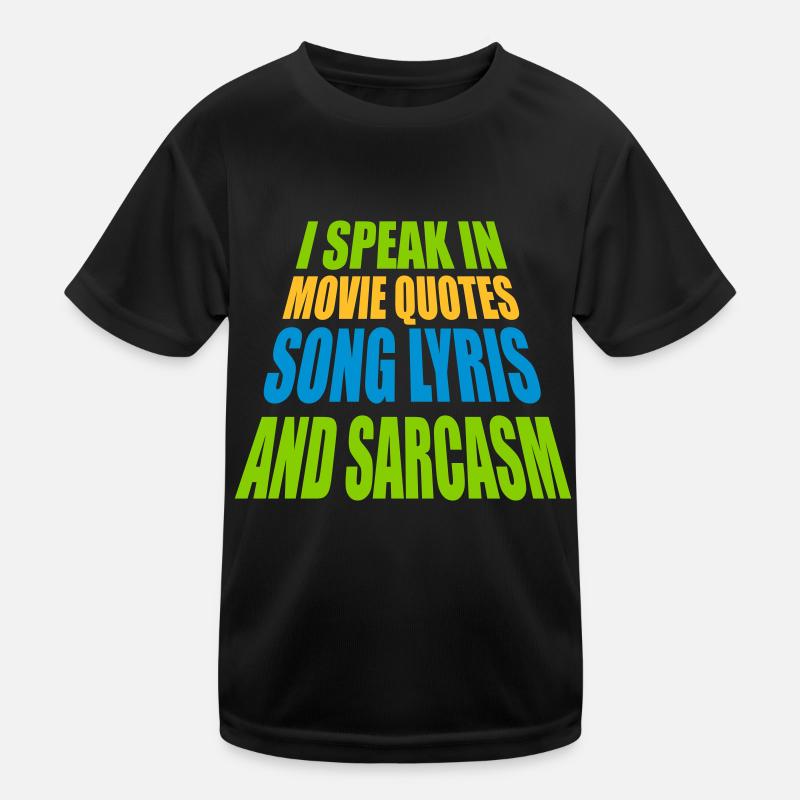 speak lyrics and sarcasm Kids Functional T-Shirt