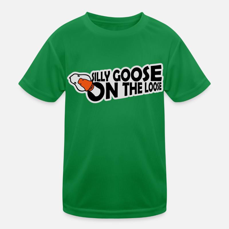 goose on the loose Kinder Funktions-T-Shirt