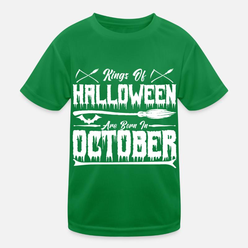les roi d’Halloween sont nés en octobre0 T-shirt sport Enfant