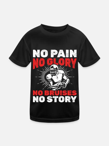 Football Player Coach Lustig - Kids Functional T-Shirt - black - Front