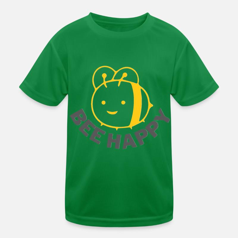 Bee happy Kinder Funktions-T-Shirt