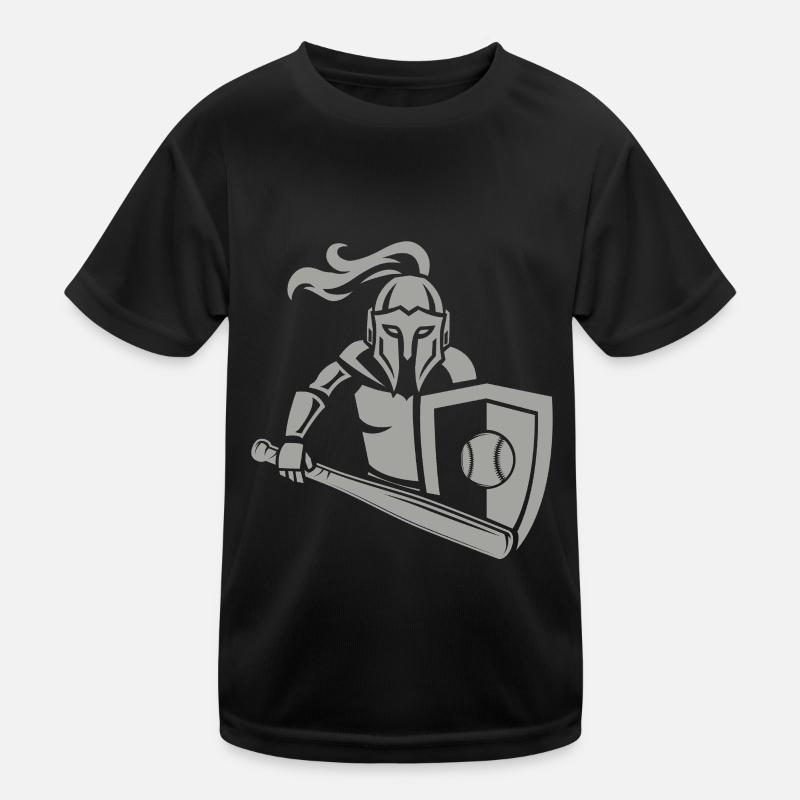 Medieval Knight Baseball Kids Functional T-Shirt