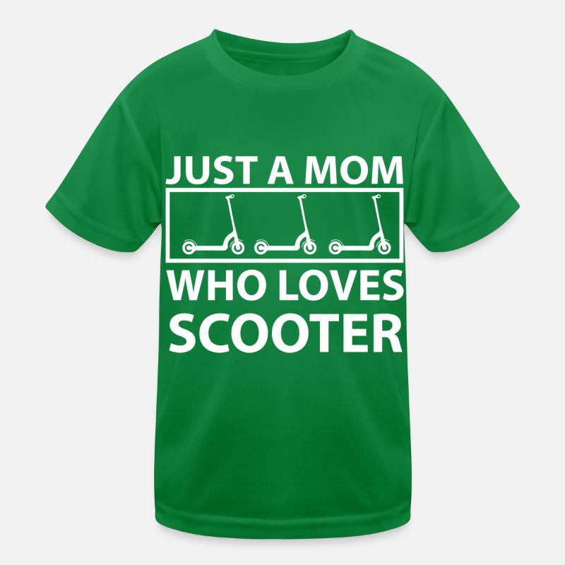 E-Scooter Roller Kinder Funktions-T-Shirt