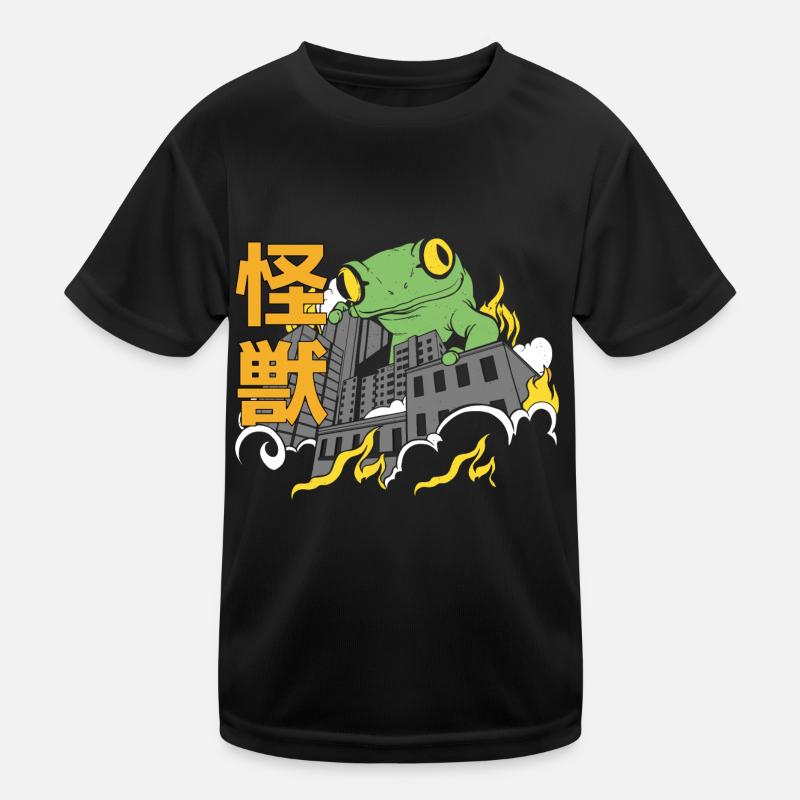 Dinosaure géant Coucher de soleil japonais T-shirt sport Enfant