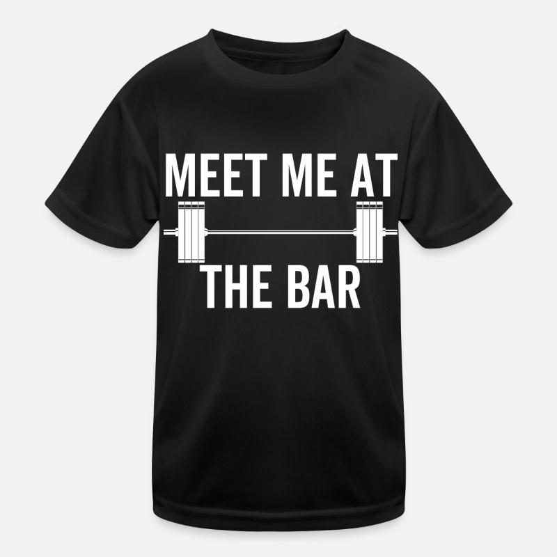 Treffen Sie mich an der Bar Kinder Funktions-T-Shirt
