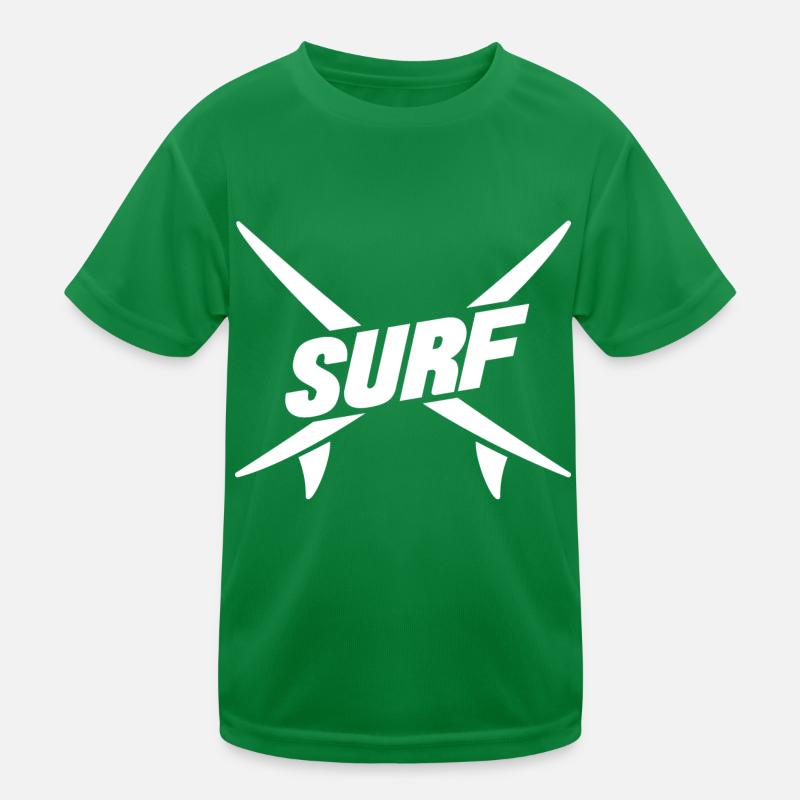 Surfing Surfboard Surfer Geschenkidee Kinder Funktions-T-Shirt