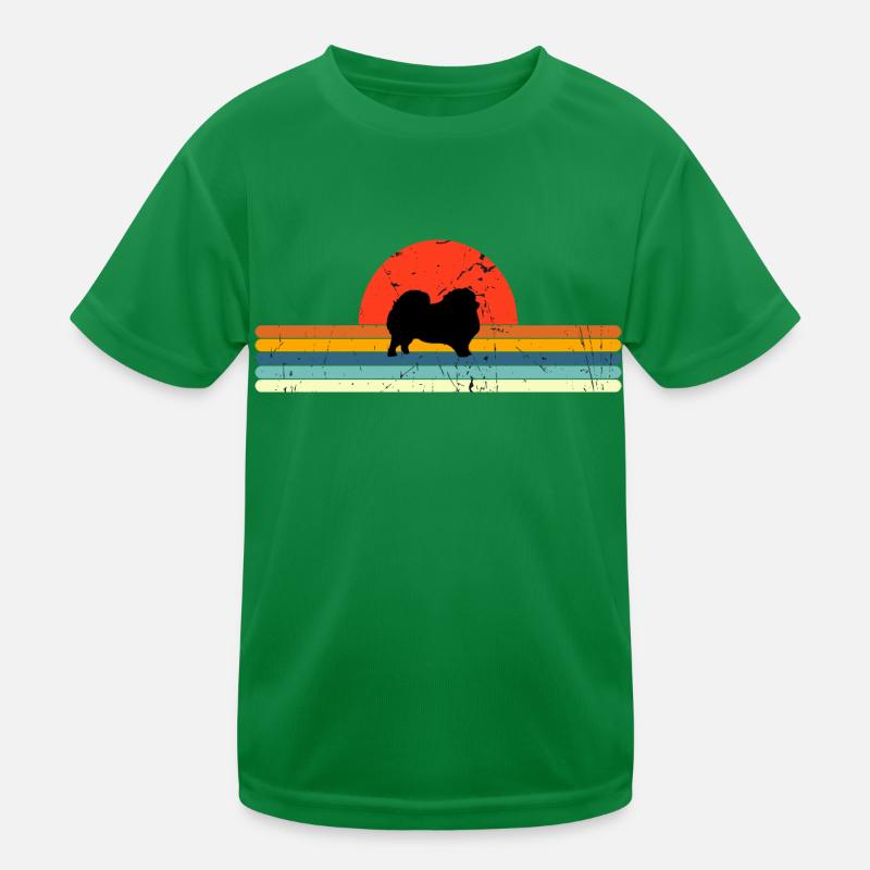 Vintage Dog rétro coucher de soleil T-shirt sport Enfant