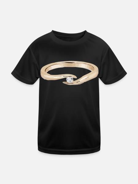 Ring - Kids Functional T-Shirt - black - Front