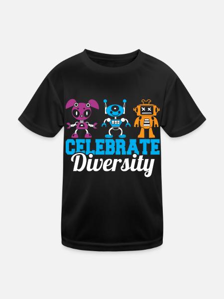 Robotique Droïde Constructeur Construire Robot Drôle Célébrer - T-shirt sport Enfant - noir - Devant