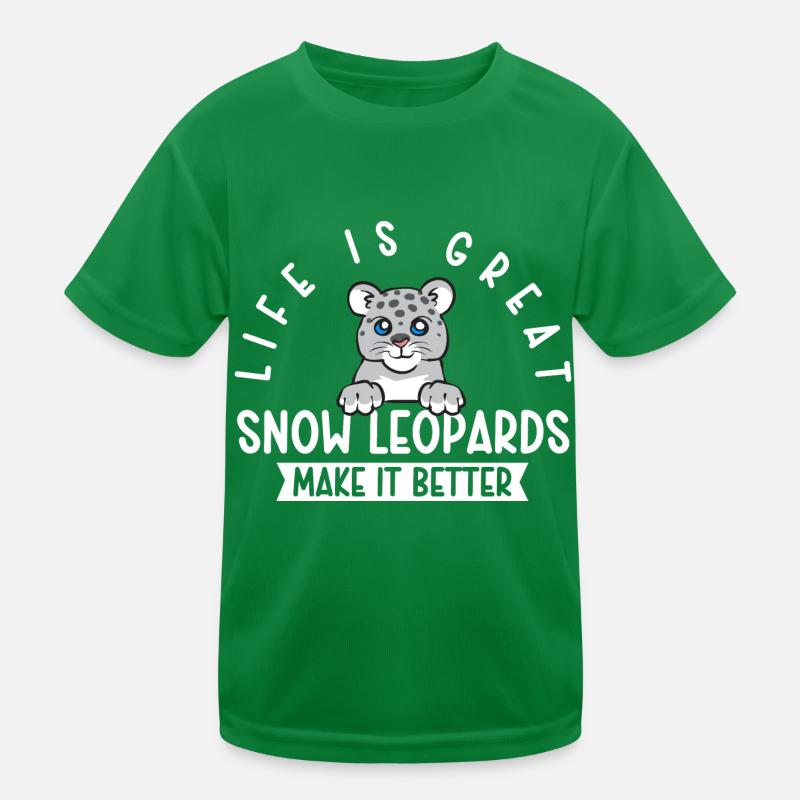 Snow leopard Kids Functional T-Shirt