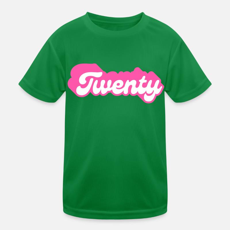 Zwanzigster Geburtstag - 20. Geburtstag retro pink Kinder Funktions-T-Shirt