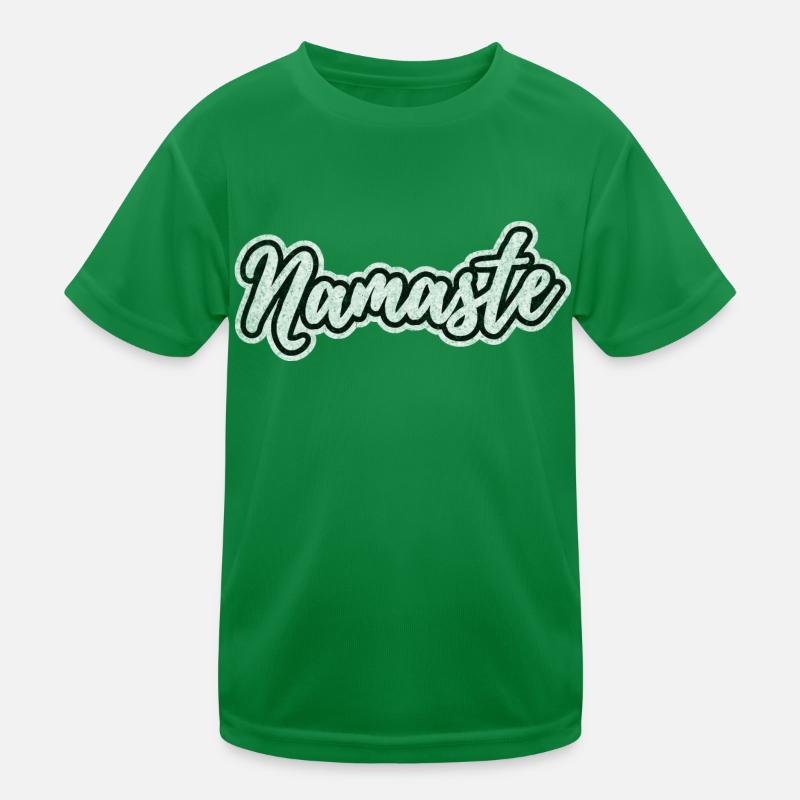 Namaste White (Distressed) Kids Functional T-Shirt