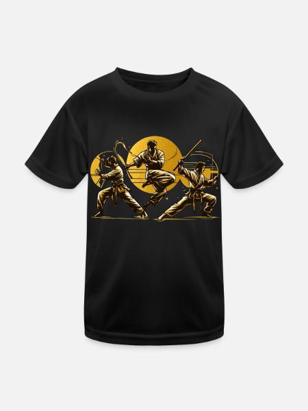 Kung Fu - Kids Functional T-Shirt - black