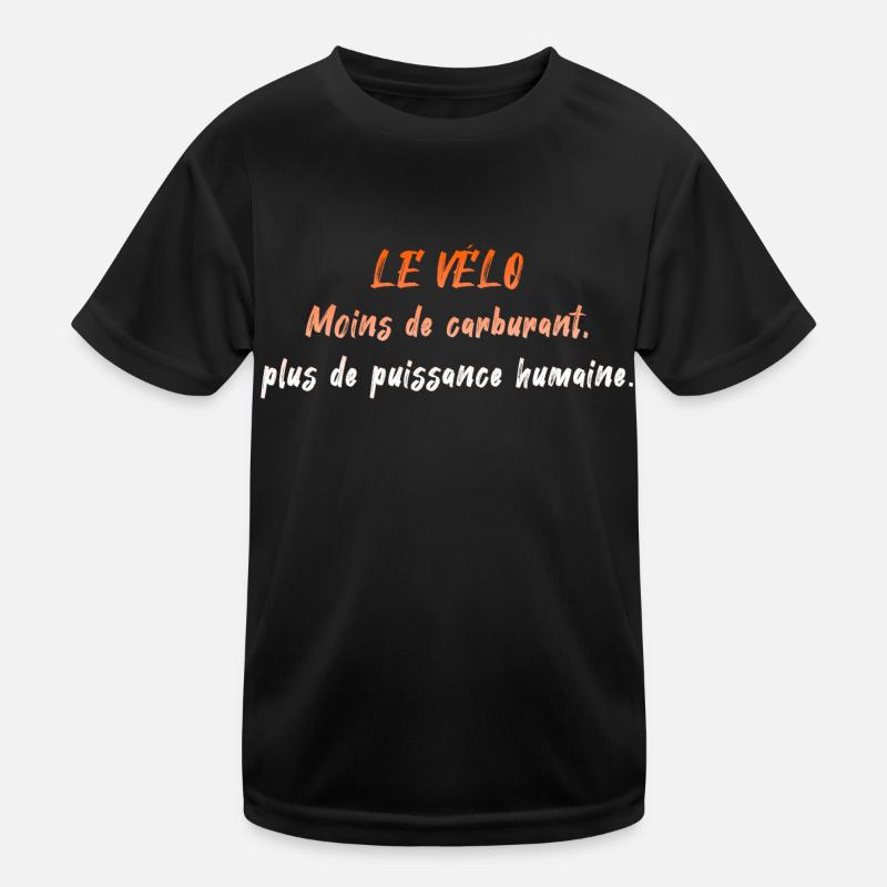 Less fuel, more human power Kids Functional T-Shirt