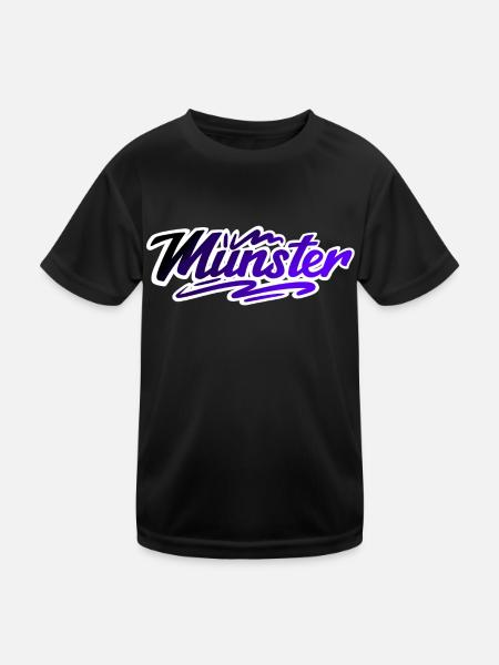 Münster - Kinder Funktions-T-Shirt - Schwarz