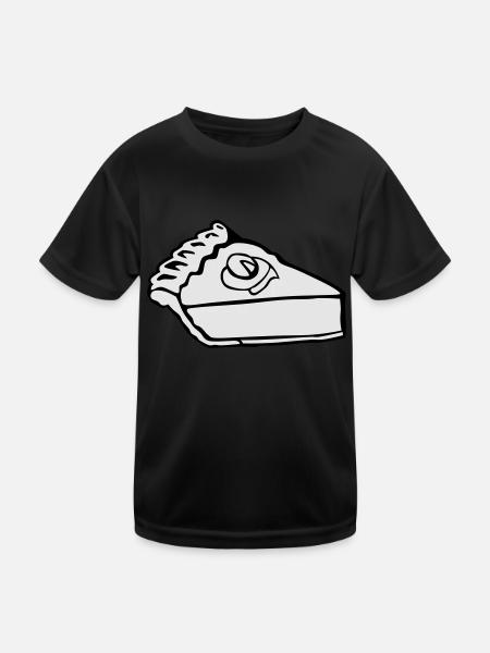 Slice of pumpkin pie - Kids Functional T-Shirt - black - Front
