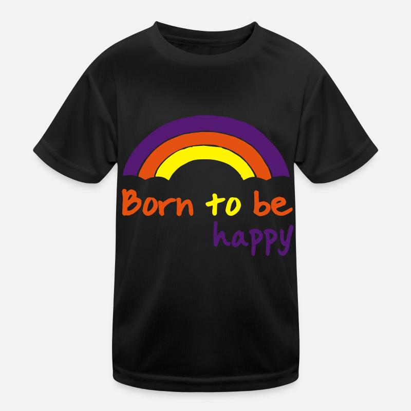 regenbogen Kinder Funktions-T-Shirt