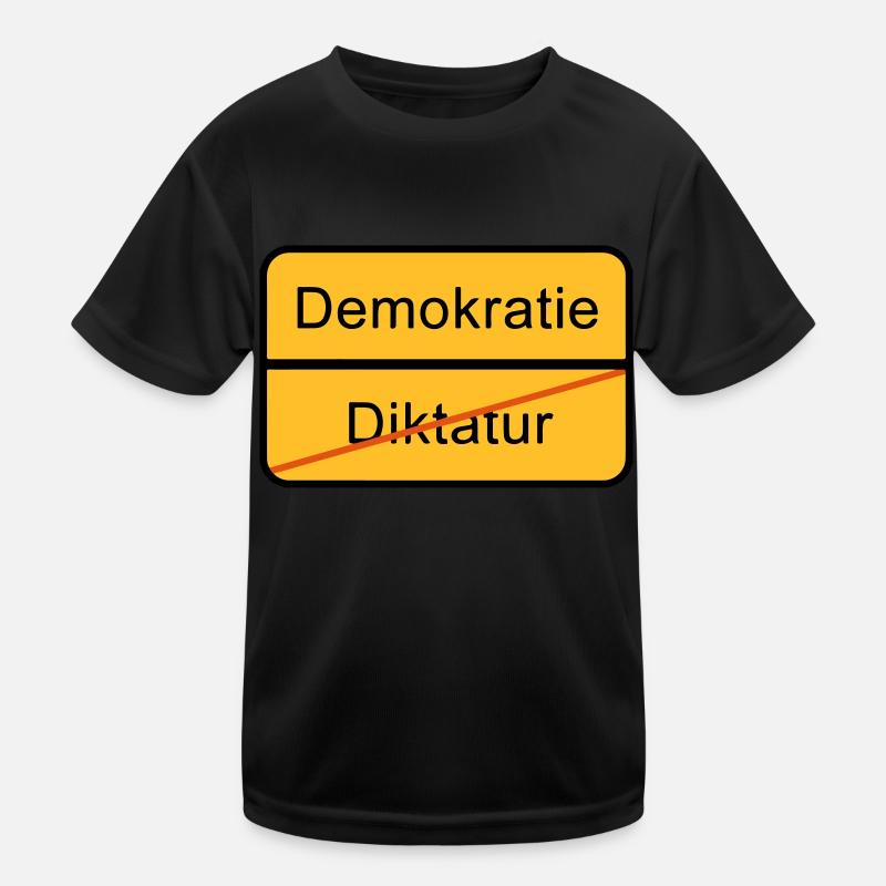 Demokratie oder Diktatur Kinder Funktions-T-Shirt