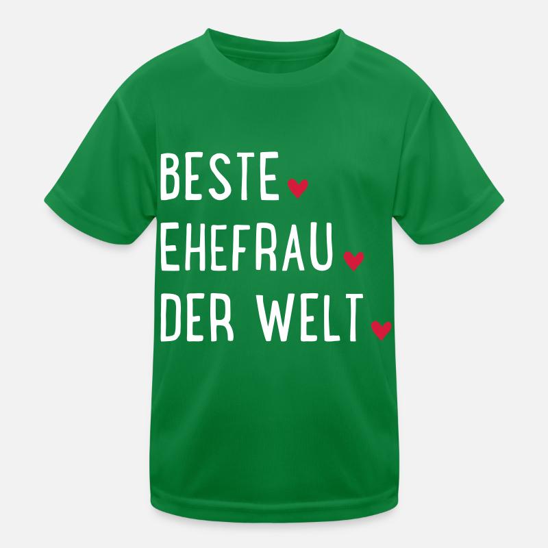 Beste Ehefrau der Welt Kinder Funktions-T-Shirt