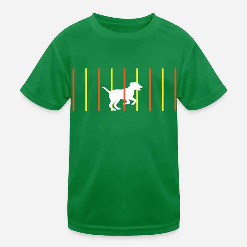 Chien slalom Agility T-shirt sport Enfant