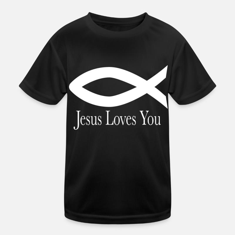 Jésus t'aime T-shirt sport Enfant