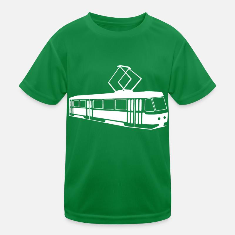 Straßenbahn Geschenk Kinder Funktions-T-Shirt
