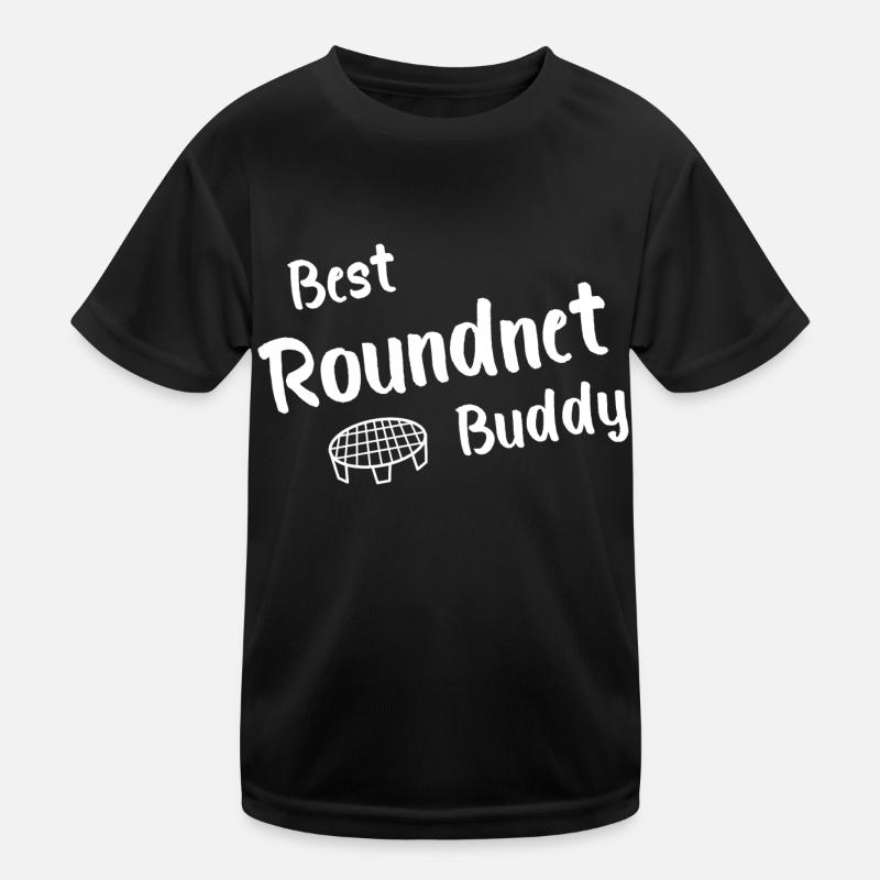 Roundnet Buddy Design Geschenkidee - Kinder Funktions-T-Shirt - Schwarz