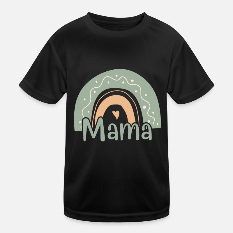 Mama Pastell Regenbogen Liebe Kinder Funktions-T-Shirt