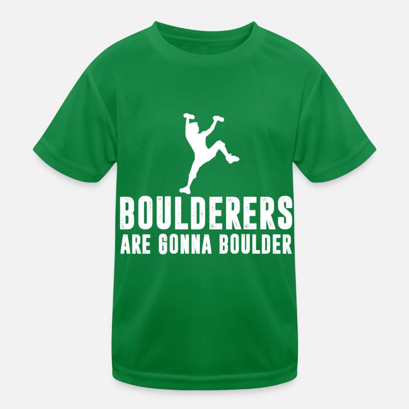 Bouldern Kinder Funktions-T-Shirt