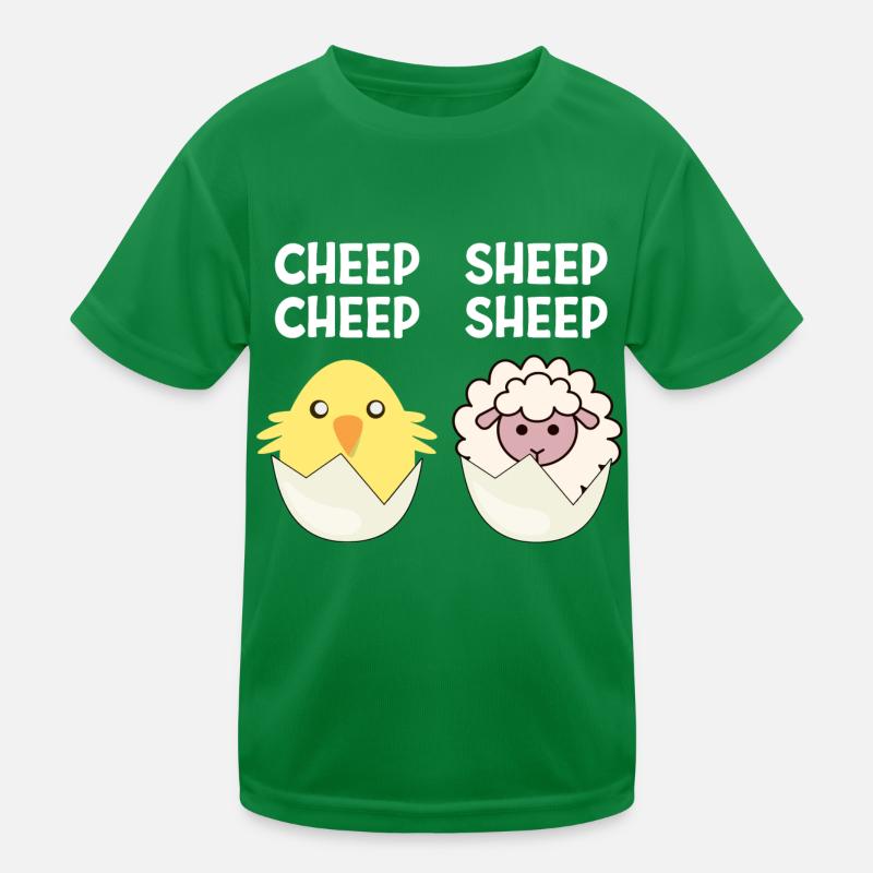 Cheep Sheep Chick Sheep Sheep Easter Gift Kids Functional T-Shirt