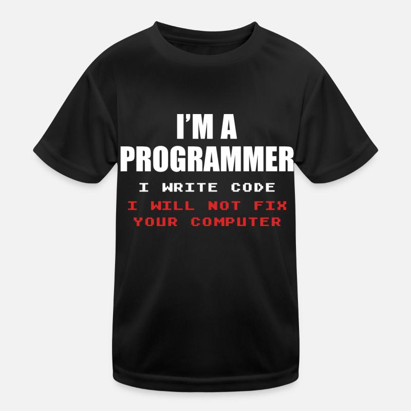 Programmer Geek Computer Programming Coder L Kids Functional T-Shirt