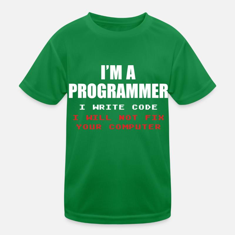 Programmeur Geek Programmeur Programmeur Informatique Codeur L T-shirt sport Enfant