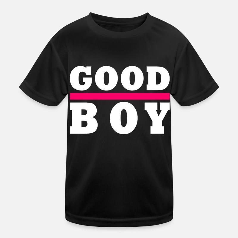 Good boy - Kids Functional T-Shirt - black