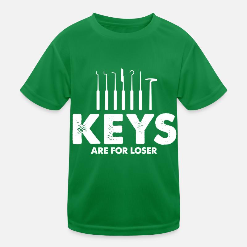 Keys are for Looser Lockpicking Lock Picking Kids Functional T-Shirt