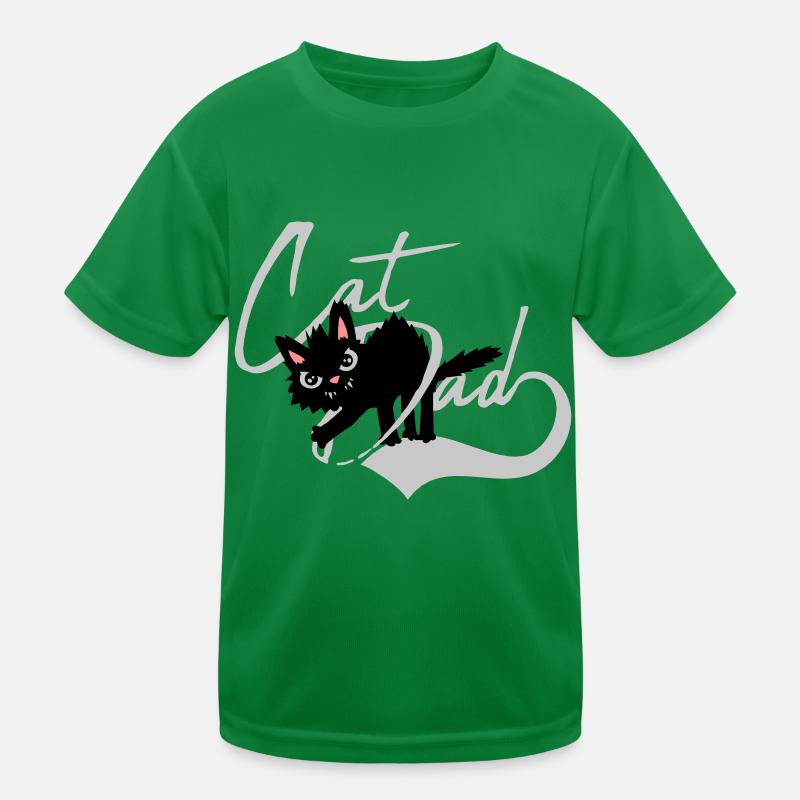 Cat Dad cool Design Kinder Funktions-T-Shirt