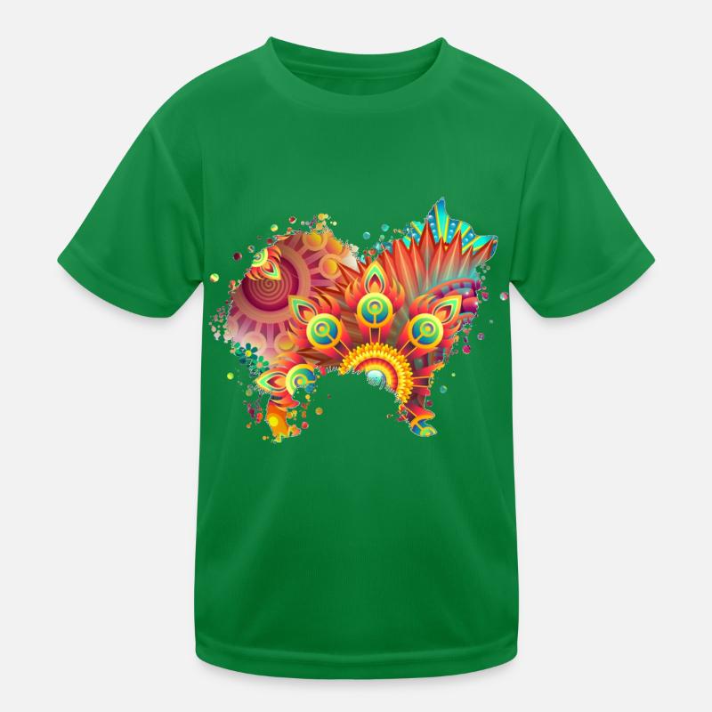 German Spitz Deutscher Spitz Hund Design Hunde Kinder Funktions-T-Shirt