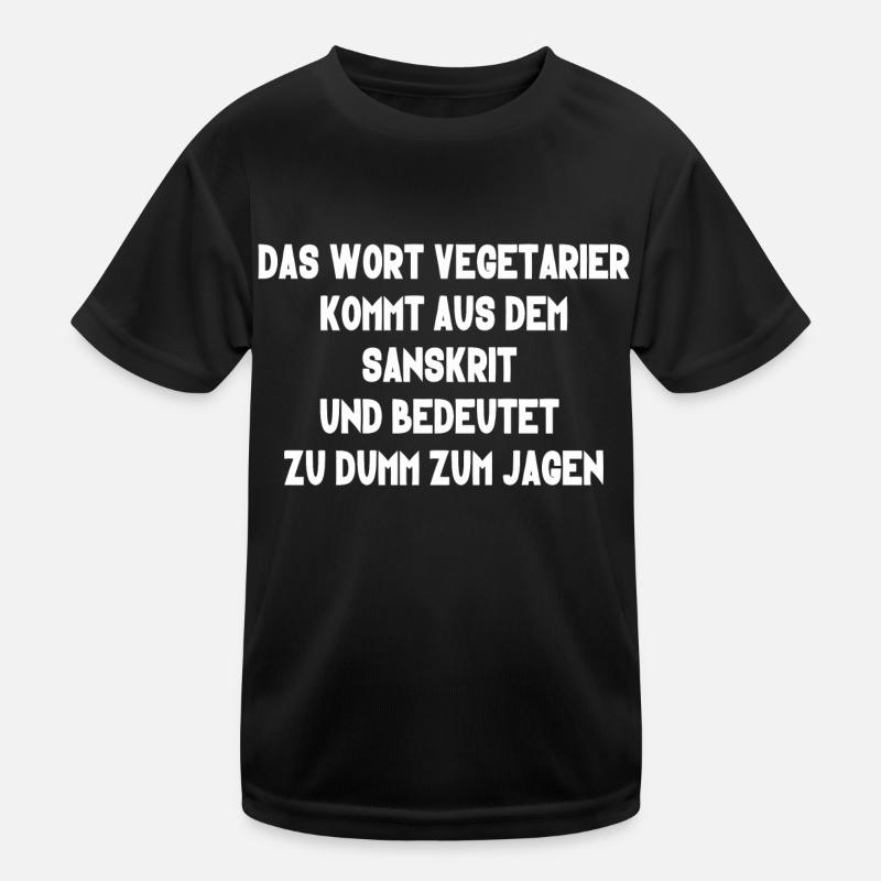 Das Wort Vegetarier Kinder Funktions-T-Shirt