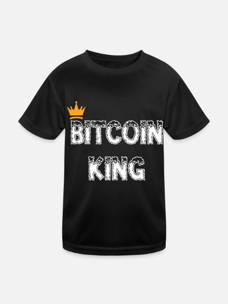Bitcoin Trading Crypto Aktien - Kinder Funktions-T-Shirt - Schwarz - Vorne
