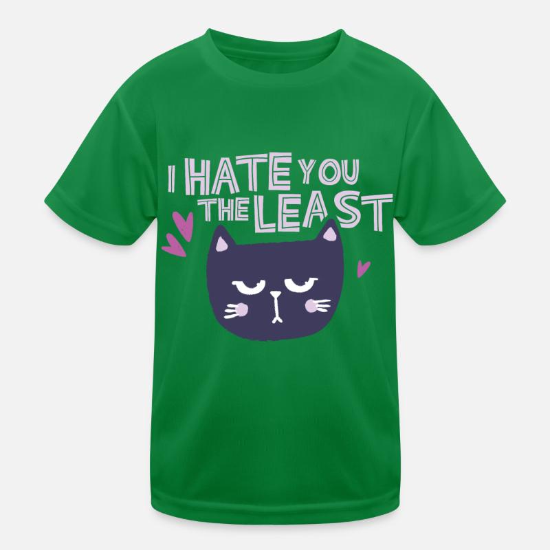 Hate you the least black Kinder Funktions-T-Shirt